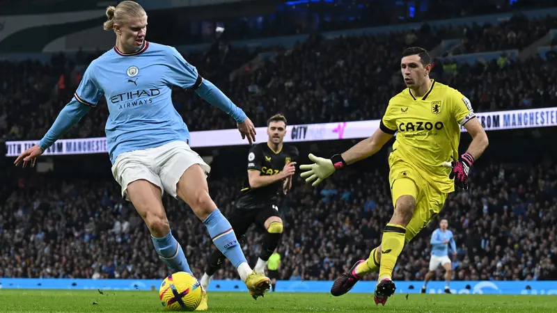 Tekuk Aston Villa 3-1, Manchester City Tempel Ketat Arsenal di Klasemen Liga Inggris