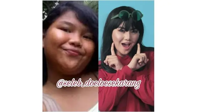 Penampilan Rosa Meldianti saat masih kecil, ia terlihat menggemaskan dengan pipi tembem.