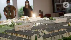 Sebuah site plan perkembangan pembangunan hunian premium Kota Kertabumi di wilayah Karawang, Jawa Barat (9/12/2021). Kota Kertabumi, mahakarya pengembang Agung Podomoro memiliki dua konsep yakni Kertabumi Executive Residence (KEREN) dan Kertabumi Commercial Estate (KECE). (Liputan6.com/HO/Ading)