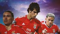 Benfica - Enzo Fernandez, Joao Felix, Darwin Nunez (Bola.com/Decika Fatmawaty)
