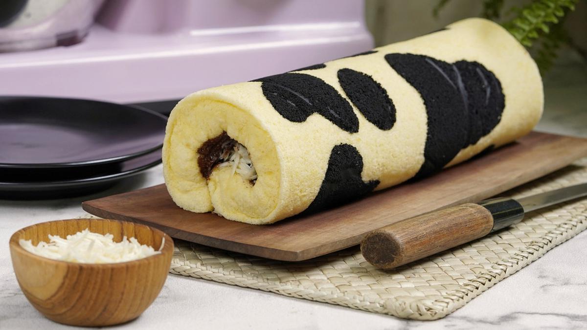 Resep Bolu Gulung Motif Sapi