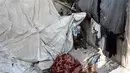 Perserikatan Bangsa Bangsa (PBB) menyebut, kini, lebih dari 80 persen wilayah Gaza telah menjadi zona militer Israel—sebuah situasi yang memaksa penduduk Gaza terus berpindah-pindah mencari lokasi yang aman.  (BASHAR TALEB/AFP)