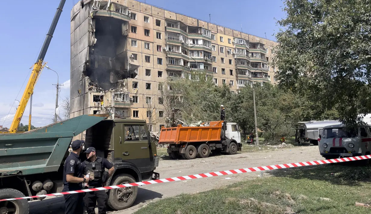 Pejabat Rusia sebelumnya menuduh Ukraina melakukan serangan pesawat tak berawak di Moskow dan Krimea. (AFP/Ukrainian Emergency Service)