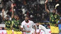 Pertandingan Mali kontra Tunisia pada babak 16 besar Piala Afrika. (Paul ELLIS / AFP)