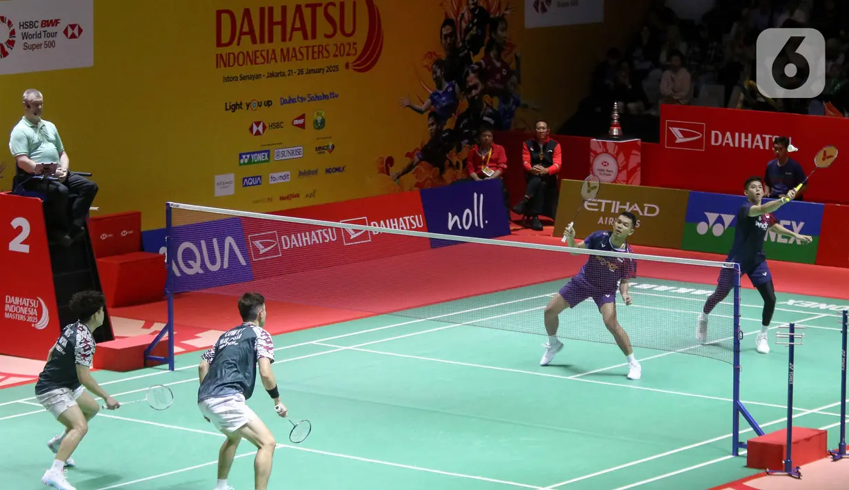 Di game penentuan, drama saling kejar poin terjadi. (Liputan6.com/Herman Zakharia)