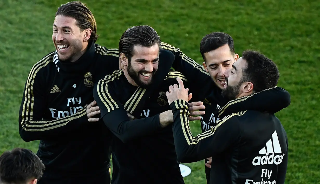 FOTO: Pemain Real Madrid yang Penuh Canda Saat Latihan Terakhir di 2019 ...