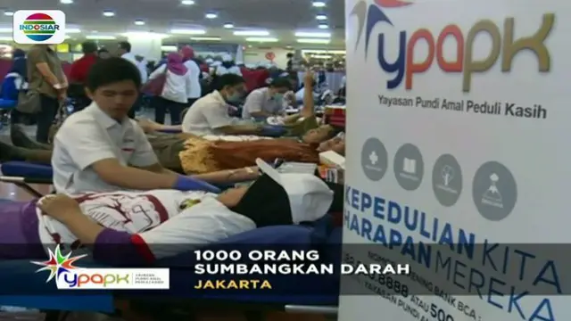 Yayasan Pundi Amal Peduli Kasih (YPAPK) SCTV-Indosiar menggelar donor darah pada Sabtu, 28 Oktober 2017.