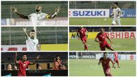 6 Pemain Timnas Indonesia Perusak Taktik Thailand. (Bola.com/Nicklas Hanoatubun)