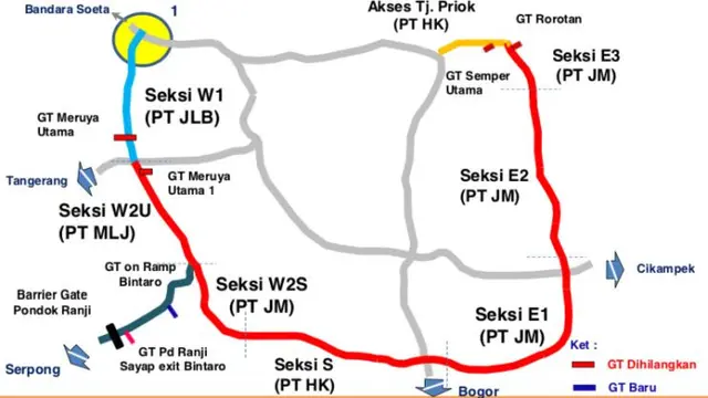 Integrasi tol JORR utamanya bertujuan meningkatkan standar pelayanan jalan tol seperti kemantapan jalan, kecepatan tempuh dan antrian transaksi tol. (Dok Kementerian PUPR)