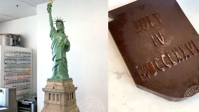 Patung Liberty Coklat Karya Amaury Guichon