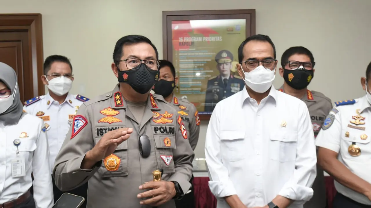 Bahas Larang Mudik Bareng Menhub, Kakorlantas Siapkan 333 Titik Penyekatan