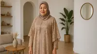 7 Model Gamis Kaftan untuk Kondangan Ibu-Ibu Usia 50 Tahun ke Atas, Tetap Anggun dan Elegan