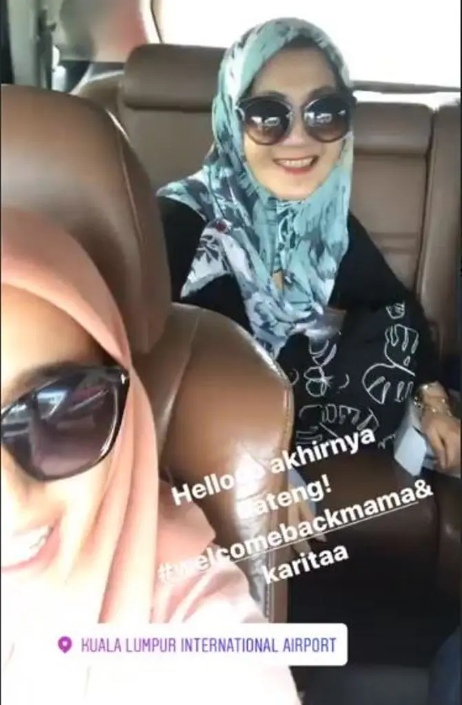 Laudya Cynthia Bella senang dikunjungi sang mama di Malaysia (Foto: Instagram)