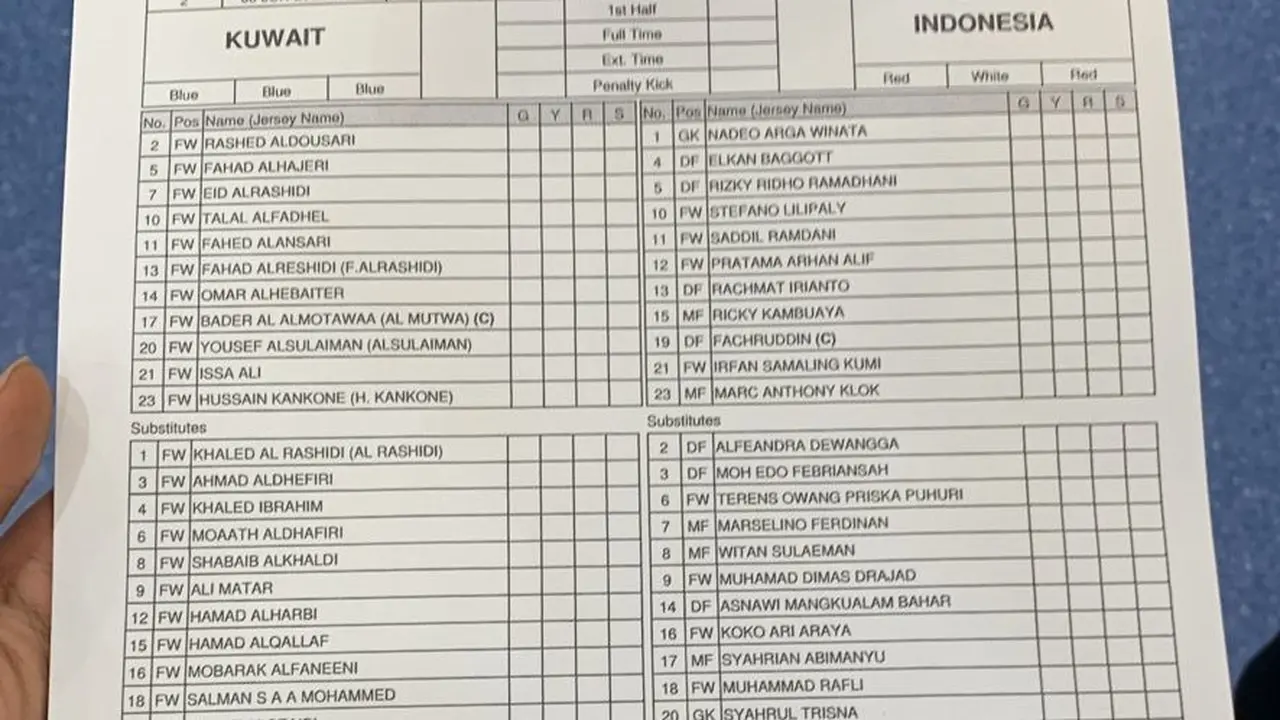 Kuwait Vs Timnas Indonesia