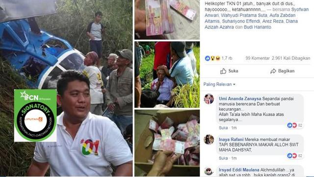 [Cek Fakta] Helikopter Jatuh