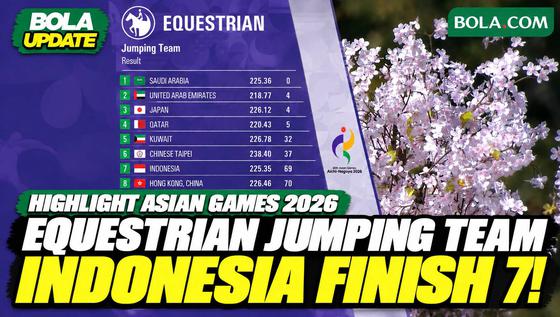 Highlight Equestrian Jumping Team Asian Games 2026, Indonesia Finis di Peringkat 7