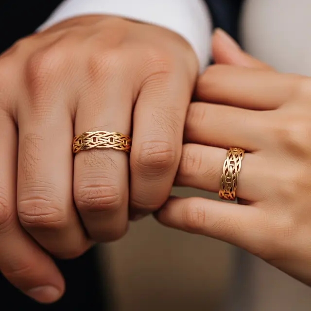 Model Cincin Emas 1 Gram untuk Couple