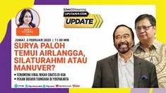 Liputan6 Update, 3 Febuari 2023  |   Pukul 11.00 WIB  |  Tema: Surya Paloh Temui Airlangga, Silaturahmi atau Manuver?  |  Host: Sheila Octarina

Live Report:
- Fenomena Viral Nikah Gratis di KUA 
- Pekan Budaya Tionghoa di Yogyakarta