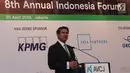 Managing Director dan Chief Economist, DBS Group Research Taimur Baig memberikan keynote speech dalam forum Asian Venture Capital Journal (AVCJ) di Jakarta, Kamis (25/4). AVCJ ke-8 ini mengumpulkan para pemimpin investasi dari seluruh Asia bertemu selama sehari. (Liputan6.com/Angga Yuniar)