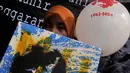 Aksi ini dilakukan untuk meminta penuntasan kasus Munir yang tewas di racun pada 2004 silam, Jakarta, (8/9/14). (Liputan6.com/Johan Tallo)