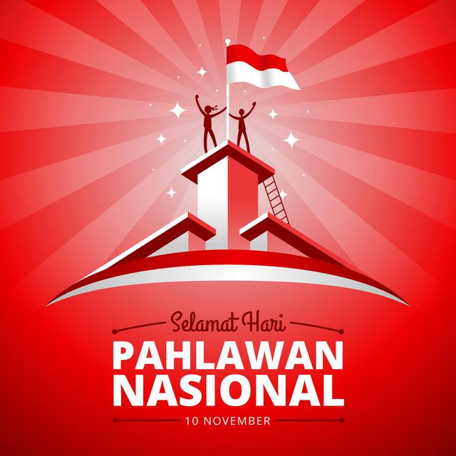 Ilustrasi Hari Pahlawan Nasional