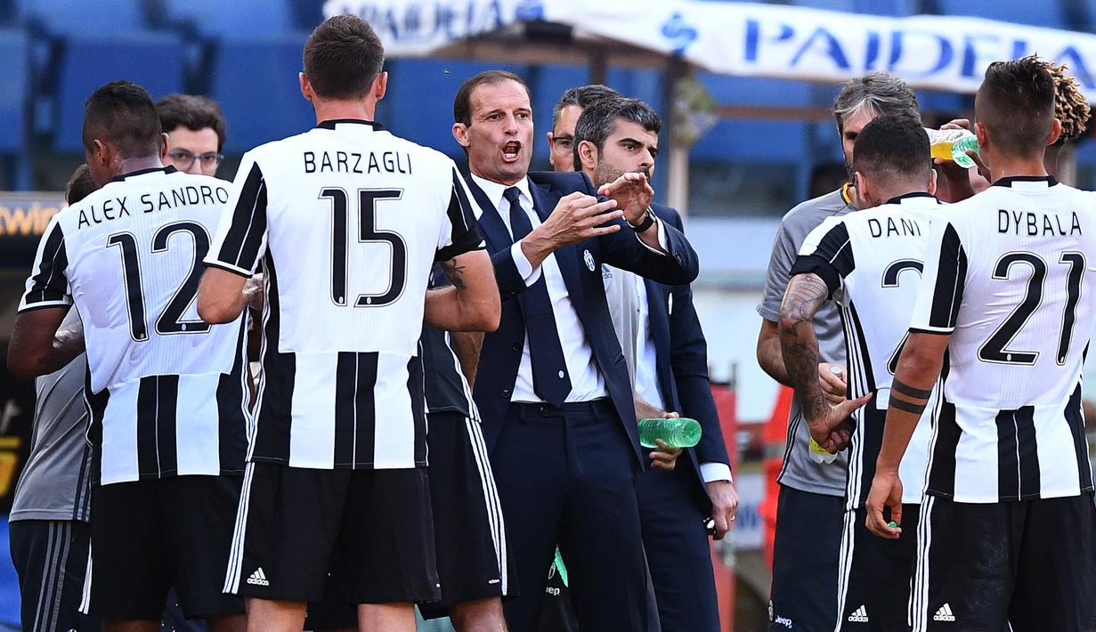 Allegri merupakan salah satu pelatih terbaik di Eropa. Pelatih berusia 52 tahun ini mampu menjaga timnya tetap hidup meskipun sempat pincang karena ditinggalkan pemain bintang. (AFP/Vincenzo Pinto)