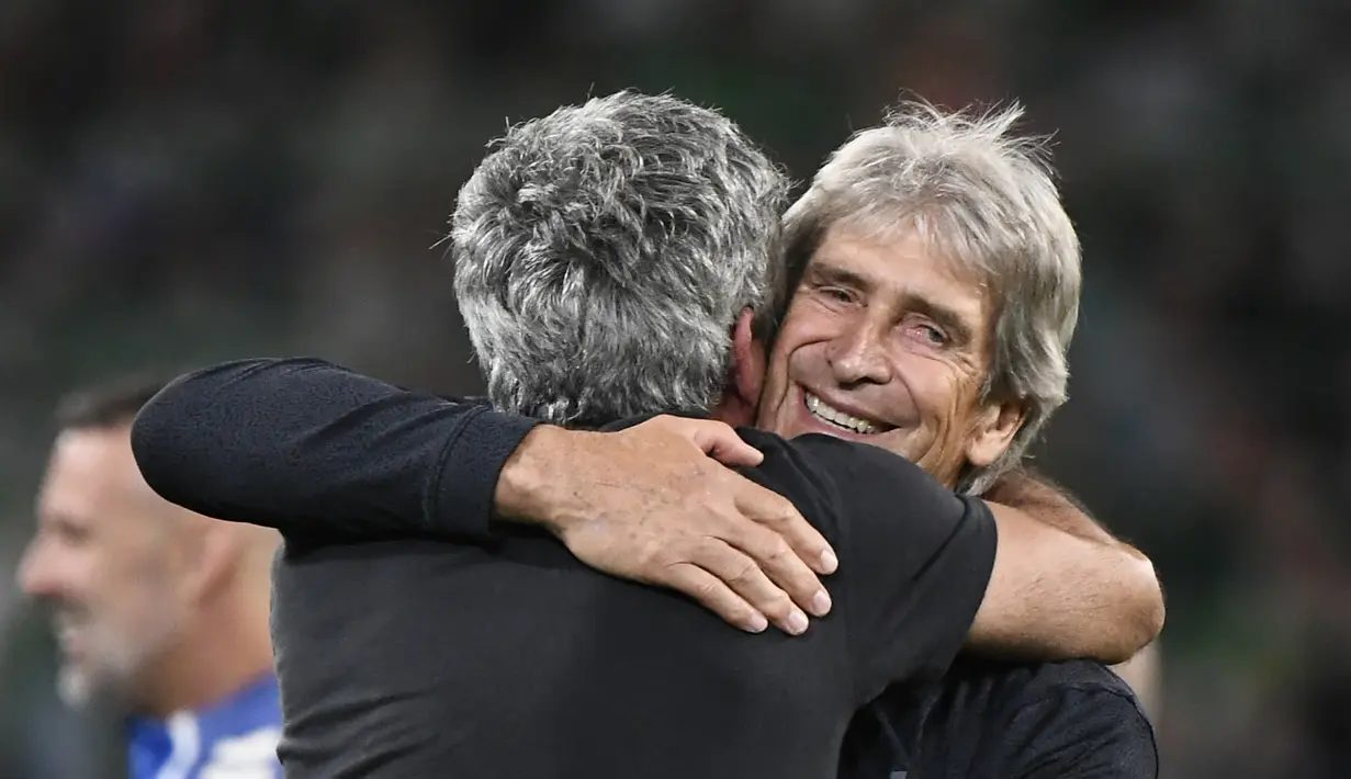 Hasil tersebut memastikan skuad asuhan Manuel Pellegrini tersebut finis di posisi lima besar klasemen akhir Liga Spanyol. (AFP/Cristina Quicler)