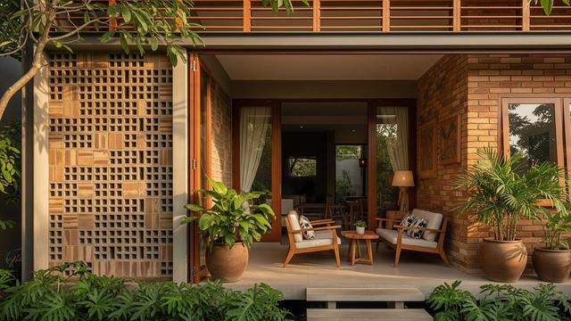 7 Model Roster Rumah Kombinasi Bata Ekspos, Estetika Ventilasi yang ...