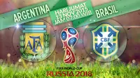 Kualifikasi Piala Dunia 2018 Zona Amerika Selatan: Argentina vs Brasil (Bola.com/Samsul Hadi)