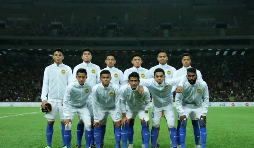 Timnas Malaysia U-22 di SEA Games 2017. (Bola.com/Dok. FAM)