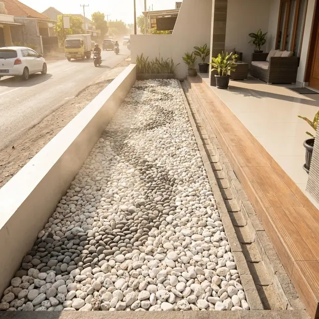 Ide Teras Bebas Debu untuk Rumah Pinggir Jalan Besar