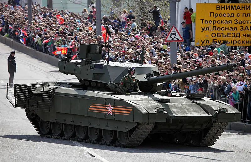 Tank T-14 buatan Rusia (Wikimedia Commons)