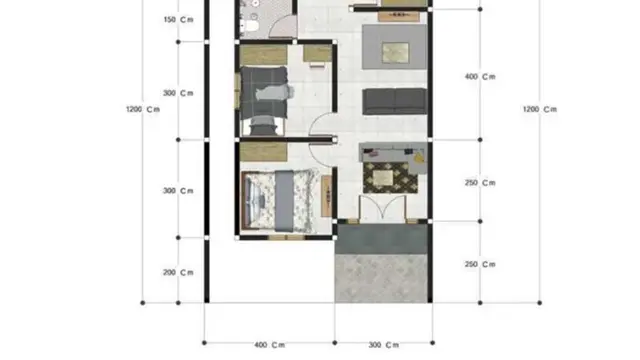 Desain Rumah Minimalis 3 Kamar Ukuran 7x9