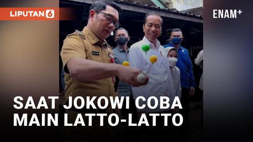 VIDEO: Ridwan Kamil Ajarkan Jokowi Main Lato-lato