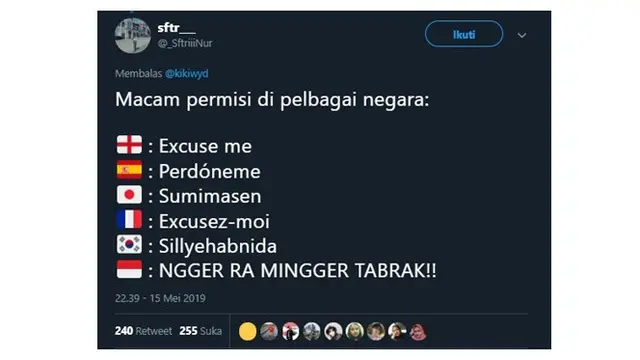 Beda Ucapan Permisi dari Berbagai Negara Vs Indonesia