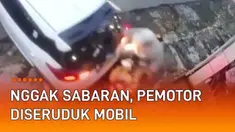 Berkendara di jalan tidak hanya bermodalkan perlengkapan keselamatan. Namun juga kesabaran selama perjalanan. Jangan sampai seperti pemotor satu ini, keteledorannya terekam CCTV.