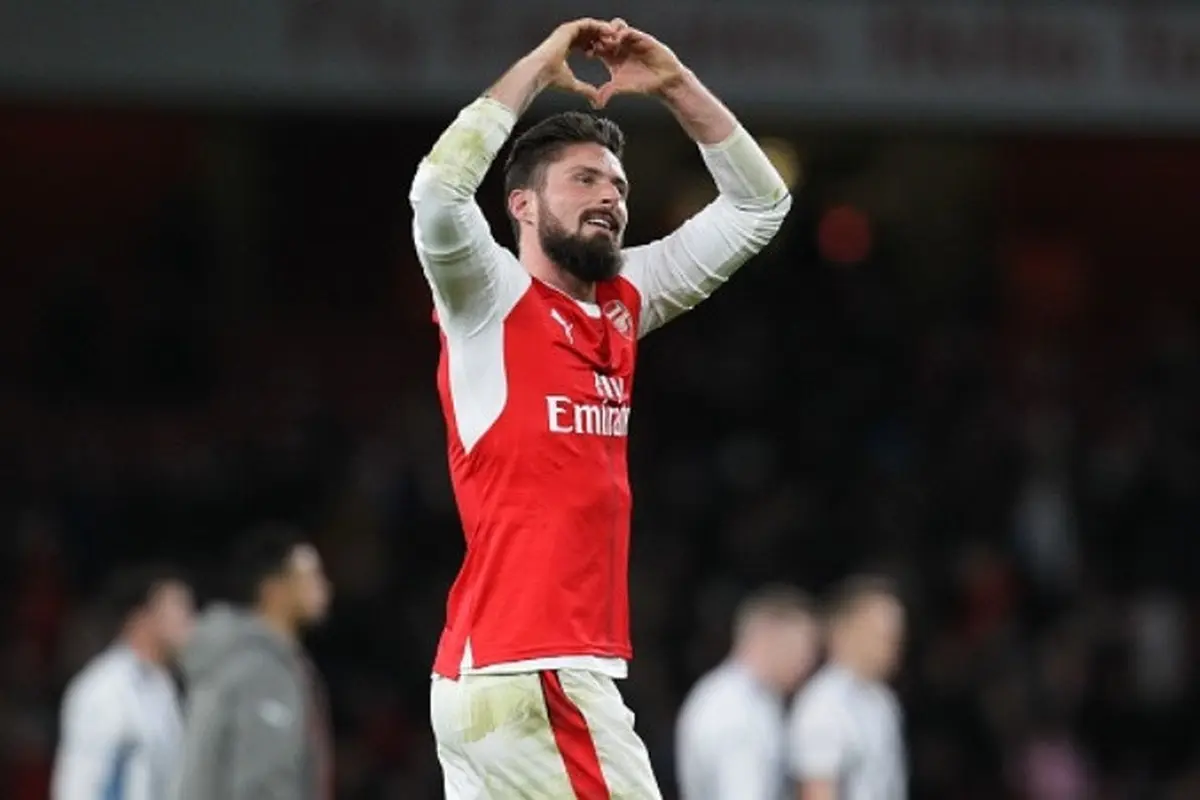 Penyerang Arsenal asal Prancis, Olivier Giroud. (AFP/Ian Kington)