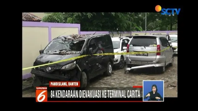 Hubungi Nomor Ini Jika Kehilangan Kendaraan saat Tsunami Banten