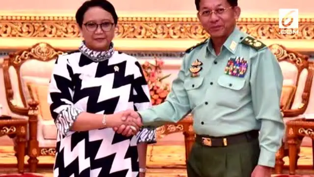 VIDEO: Panglima Myanmar Jelaskan Kondisi Rakhine Kepada Menlu RI