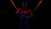 Karakter Spider-Man 2099 dari film animasi Spider-Man: Into The Spider-Verse. (Twitter @SpiderVerse)