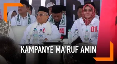 Calon Wakil Presiden Ma'ruf Amin menggelar kampanye terbuka di Bogor. Ia mengatakan Indonesia tidak akan punah dan bubar, Indonesia akan semakin maju.