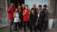 Putra sulung Presiden Jokowi, Gibran Rakabuming Raka ketika sedang blusukan menemui para relawan dan pendukungnya.(Liputan6.com/Fajar Abrori)