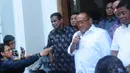 Usai pertemuan tertutup, Selasa (29/4/14), Ical menyatakan koalisi Golkar dan Gerindra sangat mungkin terjadi. Namun tidak dapat dipastikan kapan kesepakatan koalisi itu akan dibentuk. (Liputan6.com/Andrian M. Tunay)