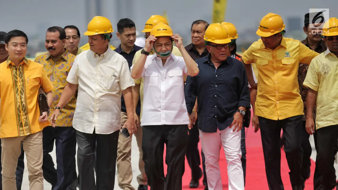 Setya Novanto Resmikan Pembangunan Atap Bangunan Gedung Golkar
