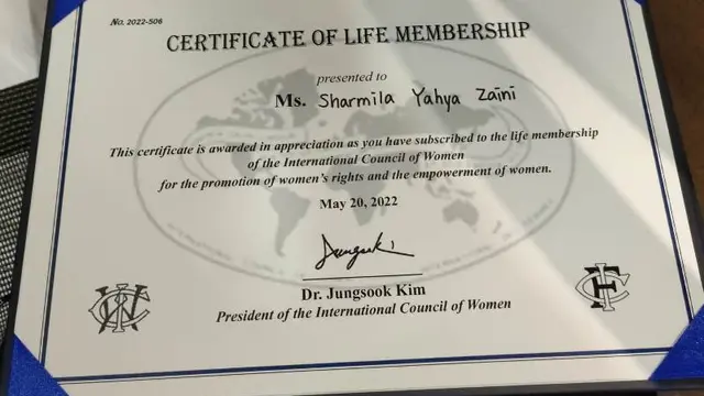 Ketua Umum INKOWAPI Terpilih Jadi Anggota Seumur Hidup di The International Council of Women Ke-36