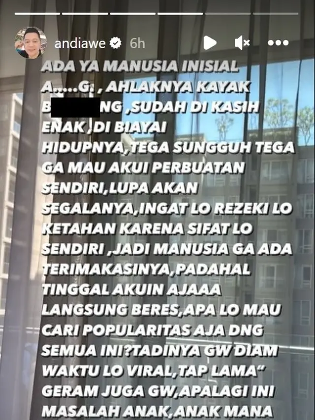 Pernyataan Andi Awe kepada Andrigo