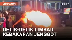 Wajah Limbad Terbakar Saat Lakukan Atraksi Sembur Api