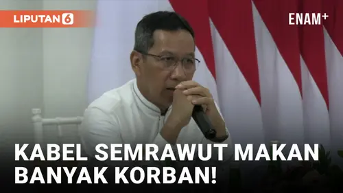 VIDEO: Pj Gubernur DKI Jakarta Minta Benahi Kabel Semrawut