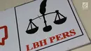 Logo LBH Pers terlihat di kantornya di kawasan Kalibata, Jakarta Selatan, Jumat (27/7). Kondisi keuangan lembaga yang didirikan AJI pada 2003 itu diperkirakan hanya bisa membiayai kegiatan operasional. (Liputan6.com/Immanuel Antonius)
