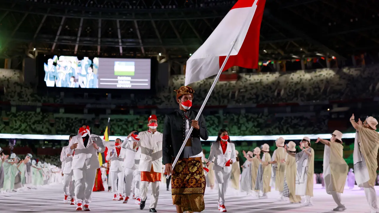 Foto: Pesona Baju Adat Bali yang Dipakai Rio Waida Pada Pembukaan Olimpiade Tokyo 2020